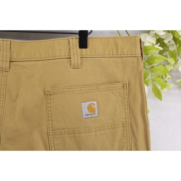 Carhartt Men's Rigby Rugged Flex Relaxed Fit Canvas Work Short Hickory Tan Sz 42 - Picture 7 of 8
